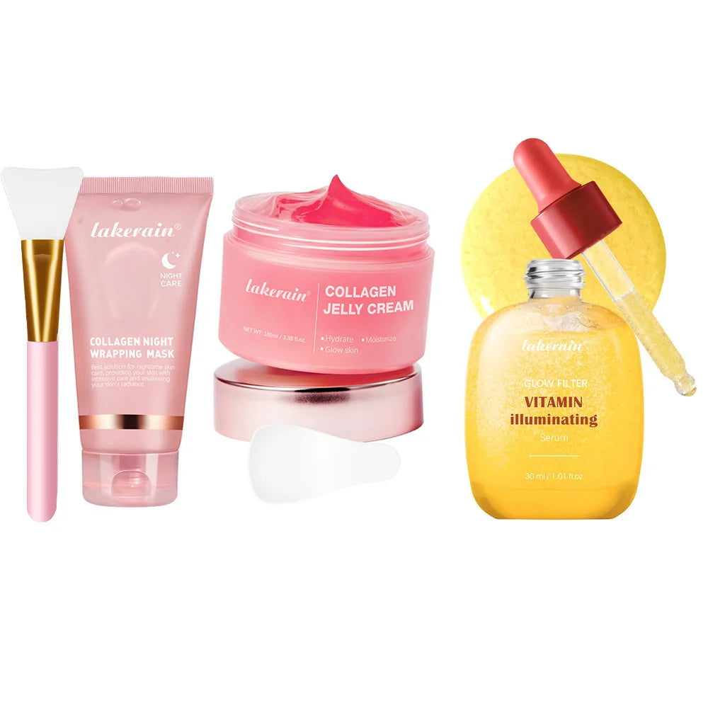 Korean Collagen Peel Off Mask + Skin Care Sets