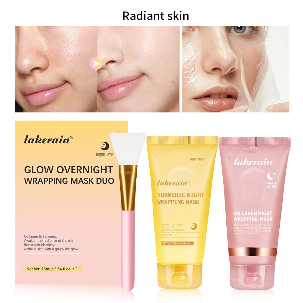 Korean Collagen Peel Off Mask + Skin Care Sets